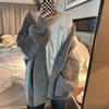Gentle Style Women's V-Neck Loose Cardigan Sweater - Autumn/Winter 2023 Long Sleeve Knit Top