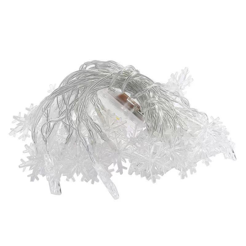 LED Snowflake Reindeer Star String Lights for Festive Room Decoration