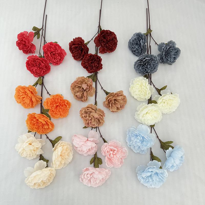 Flower Peony Artificial Wedding Hotel Restaurant Decoration Desktop Ornament