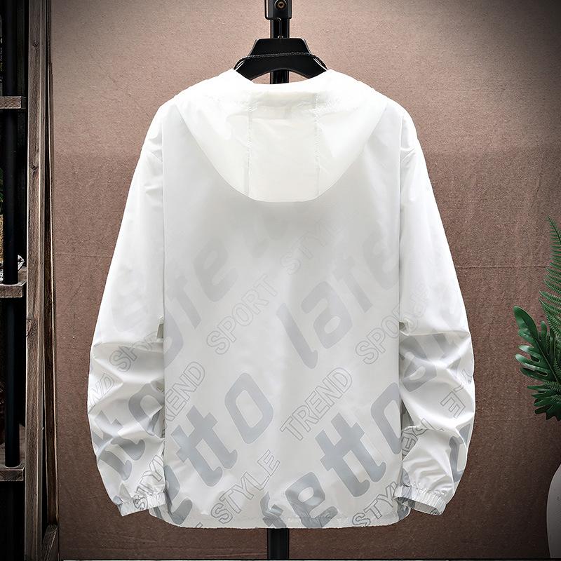 1011 high-end fashion casual sunscreen jacket men's summer light and loose breathable versatile outdoor skin clothing