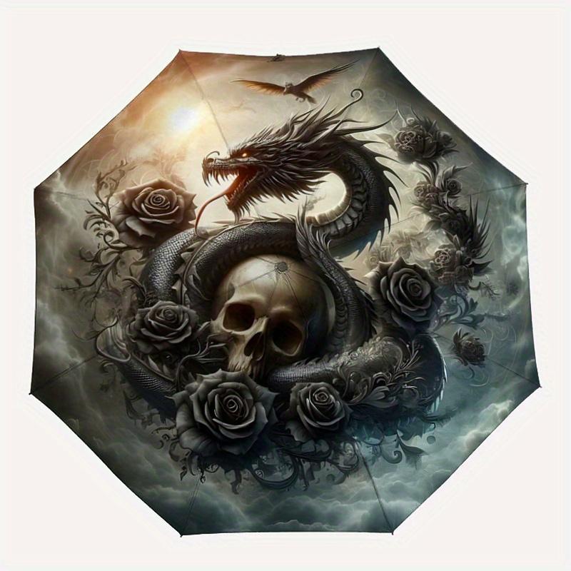 1pc Dragon's Serpent Automatic Opening and Closing Umbrella - Suitable for Various Occasions, Outdoor Activities, Lightweight and Durable Automat