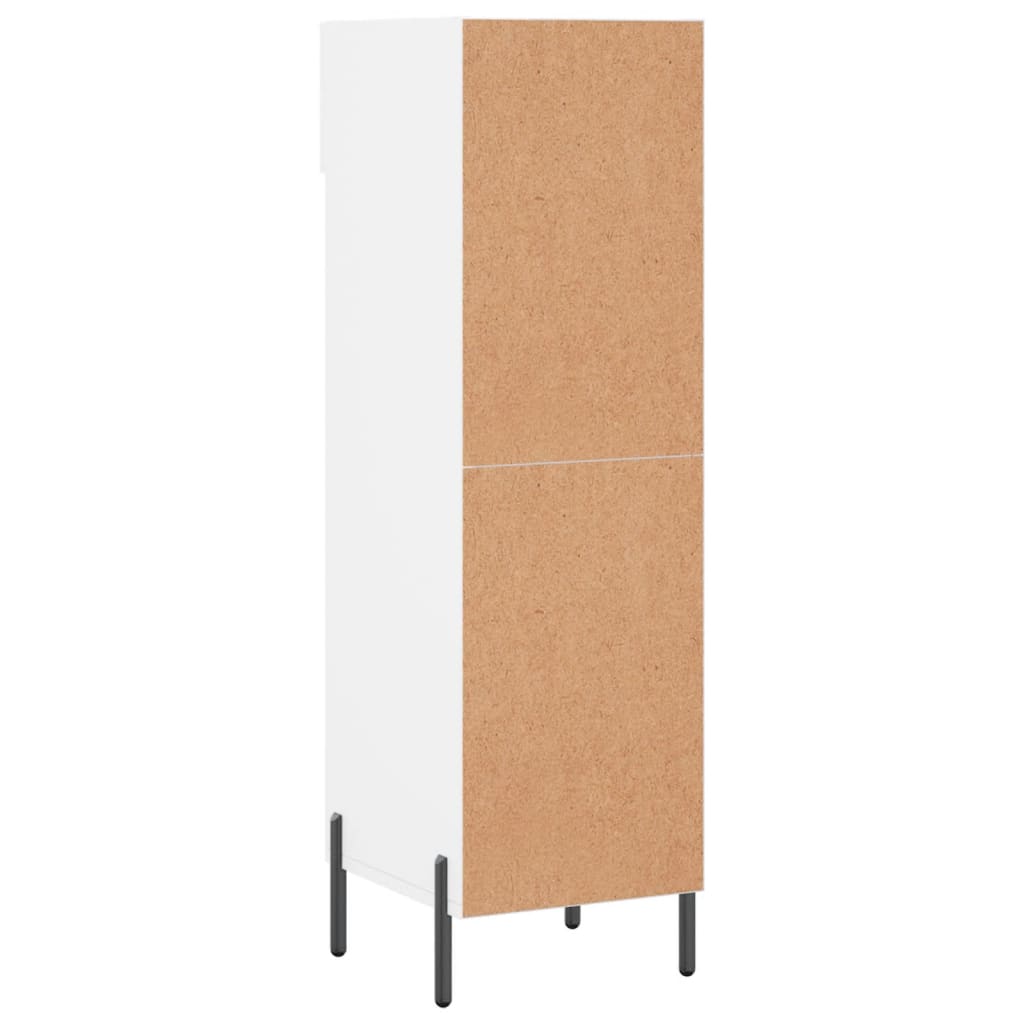 Shoe Cabinet White 30x35x105 cm Particleboard