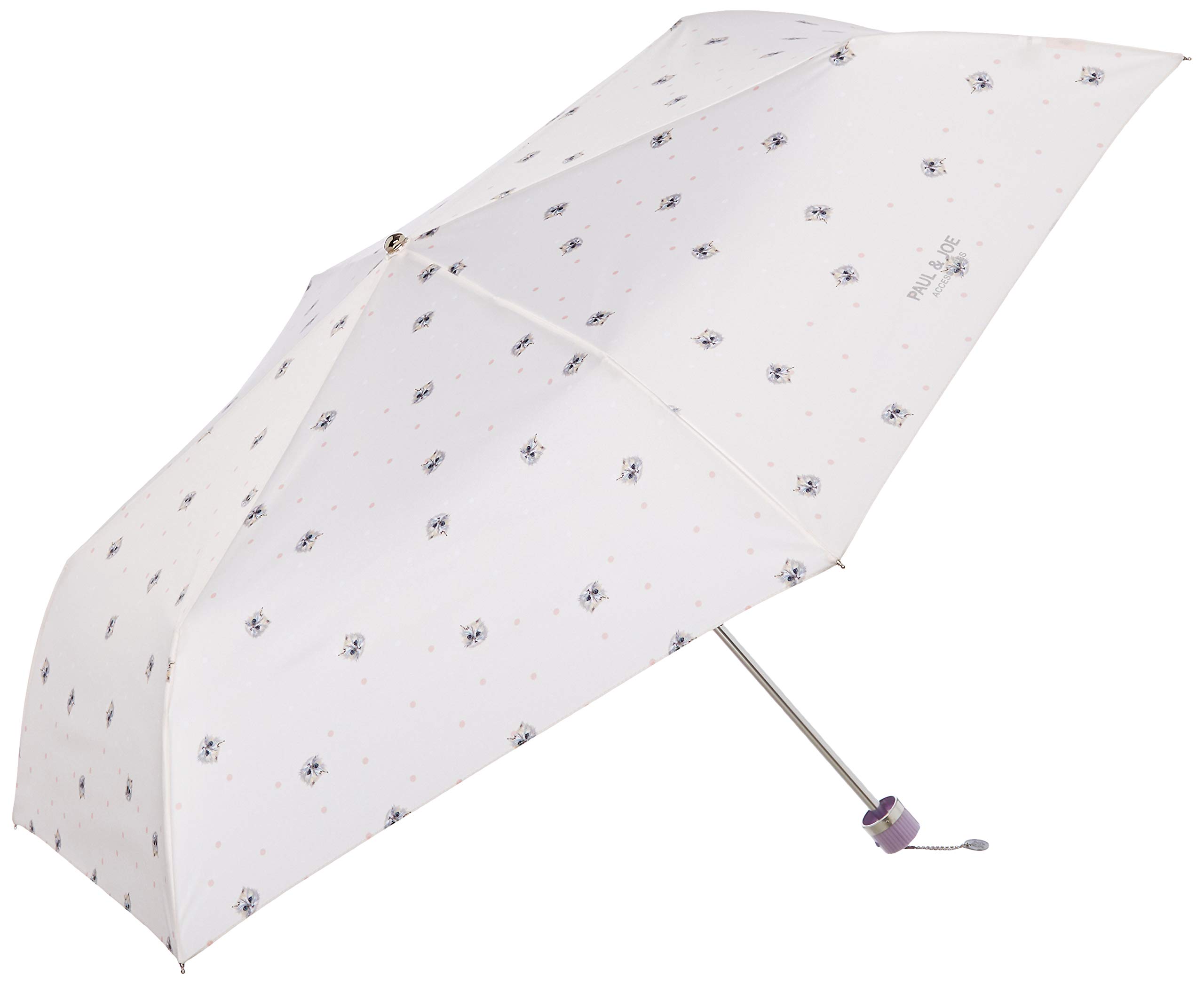 

PAUL JOE ACCESSORIES Rain Folding Umbrella Lightweight New Gypsy Cat 4522408991835 Rib Length 55cm [Moonbat] & Women s 21-113-10597-02-20-55 Off-White