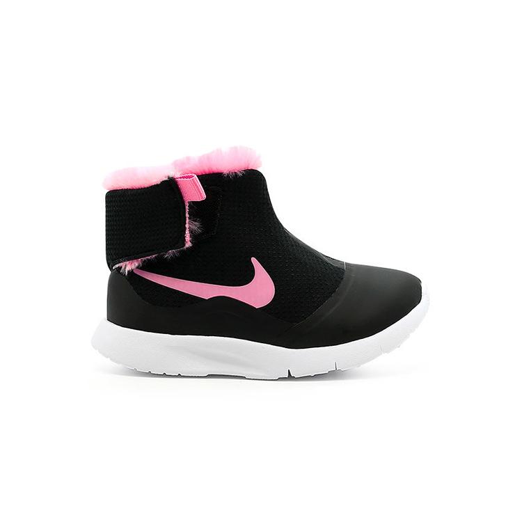 Nike Child High Slip Resistant Cushioning Abrasion Resistant Thermal High top Sports Casual Shoes Black Pink 922870-009