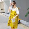 Summer 2023 Loose-Fit Maternity Dresses - Celebrity Style, Medium To Long Length, Belly-Covering Design