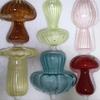 Colourful Mushroom Vase Plant Glass Plant  Bud Vase Decoration Garden Glass Aromatherapy Vase Living Room Desktop Combination