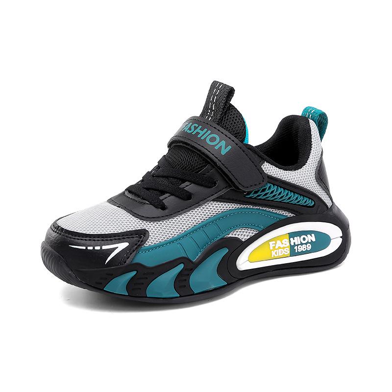 2401 Classmate Children's Running Shoes Spring and Autumn Low-top Leather Surface Boys Low-top Leather Surface Primary School Students Middle and 