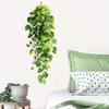Simulated Green Ivy Wall Hanging Artificial Vine-like Green Plants Wall Decoration Vine Stickers