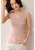 Casual Double V-Neck Cashmere Vest - Loose, Comfortable Fit, Ready-to-Wear, Warm for Autumn/Winter, Versatile Everyday Style
