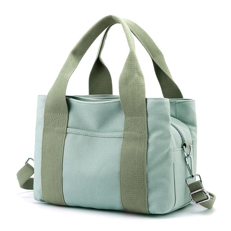 Multi-compartment Multi-pocket Large Capacity Tote Bag Small Work Bag Thousand-layer Canvas Hand-held Shoulder Messenger Bag