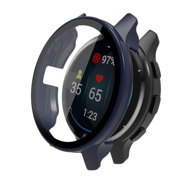 

ПК + Захисний чохол із загартованого скла для Garmin Venu 2 / Venu2S 40 мм 45 мм Garmin Venu 2 Plus Захисна плівка Аксесуари For Venu 2s синій