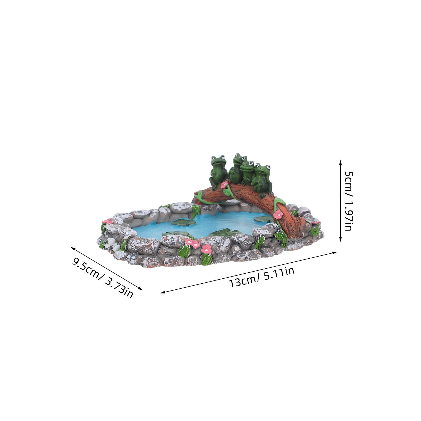 

1Set Miniature Pond Micro Landscape Ornaments Realistic Resin Fish for Home Office Garden Aquarium Decoration DIY Craft Fairy