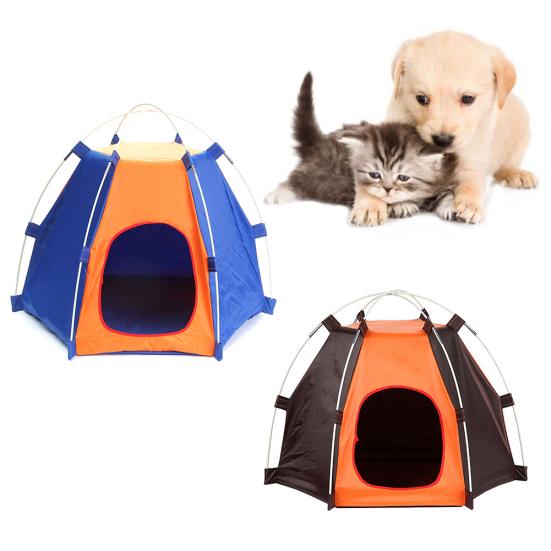 Summer Pet Dog Cat Puppy Portable Foldable Tent Breathable Outdoor House Cave