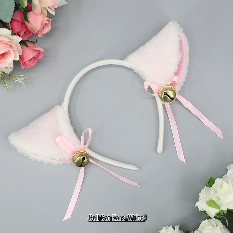 Sexy Spitzen Katzenohren Stirnband mit Tupfen - Niedliche Kätzchen Haarspange Accessoire für Frauen