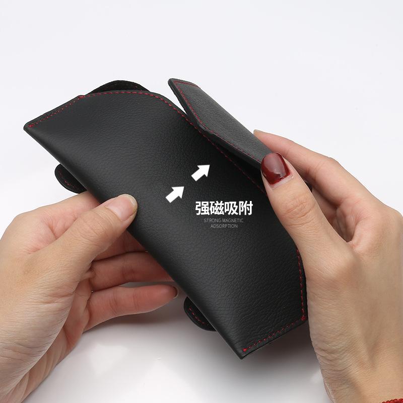 Puzdro na okuliare do auta Držiak na slnečné okuliare Držiak na slnečné okuliare Držiak na karty Univerzálny multifunkčný do auta