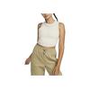 Nike Sportswear Essentials Ribbed Crop Tank Women Tops Beige FB8279-104