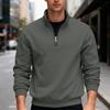 Autumn/Winter New Arrival Men's Fleece Sweatshirt Oversized Fit, Heavyweight Stand Collar Zip-Up Hooded Sweatshirt