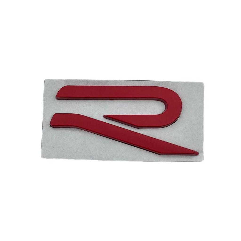 Golf 8 R-Line Rear Black Emblem - Black Warrior GTI for Car Modification