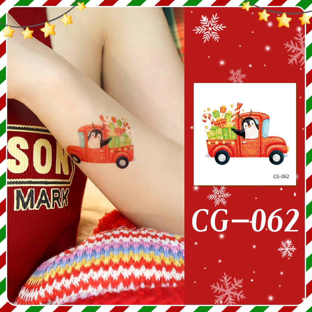 Ruikalong Christmas Cartoon Temporary Tattoo Stickers for Face and Arms