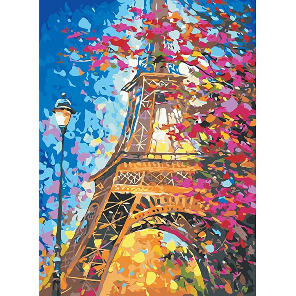 

5D алмазная живопись, цветная башня, полная дрель, квадратная Алмазная вышивка, пейзаж, наборы картин из бисера, Алмазная мозаика, домашний декор Full Square 20X30CM