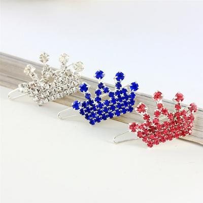 Fermaglio per capelli per animali domestici a forma di corona Confortevole Strass Antideformato Forcina per capelli per cani