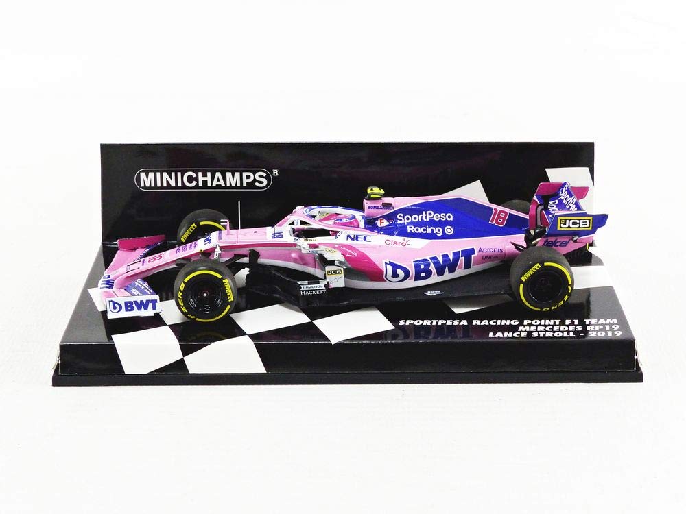 Minichamps Scale Resin SportPesa Racing Point F1 Team Mercedes RP19 Lance Stroll 2019 1/43