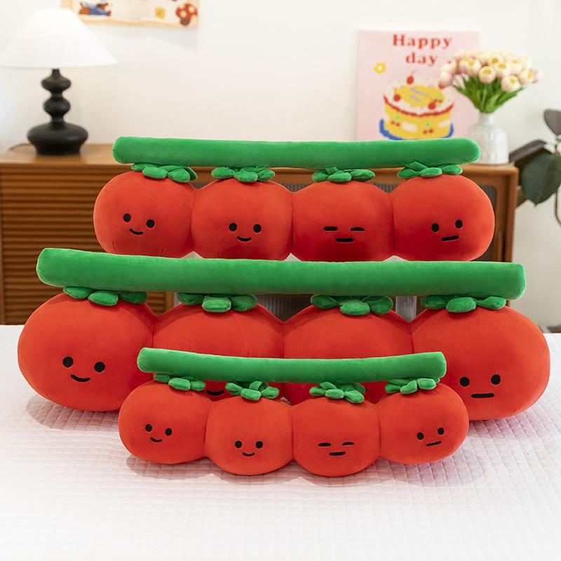 New Fun Tomato Plush Toy Doll Cute Tomato Doll Sleeping Pillow Girl Gift