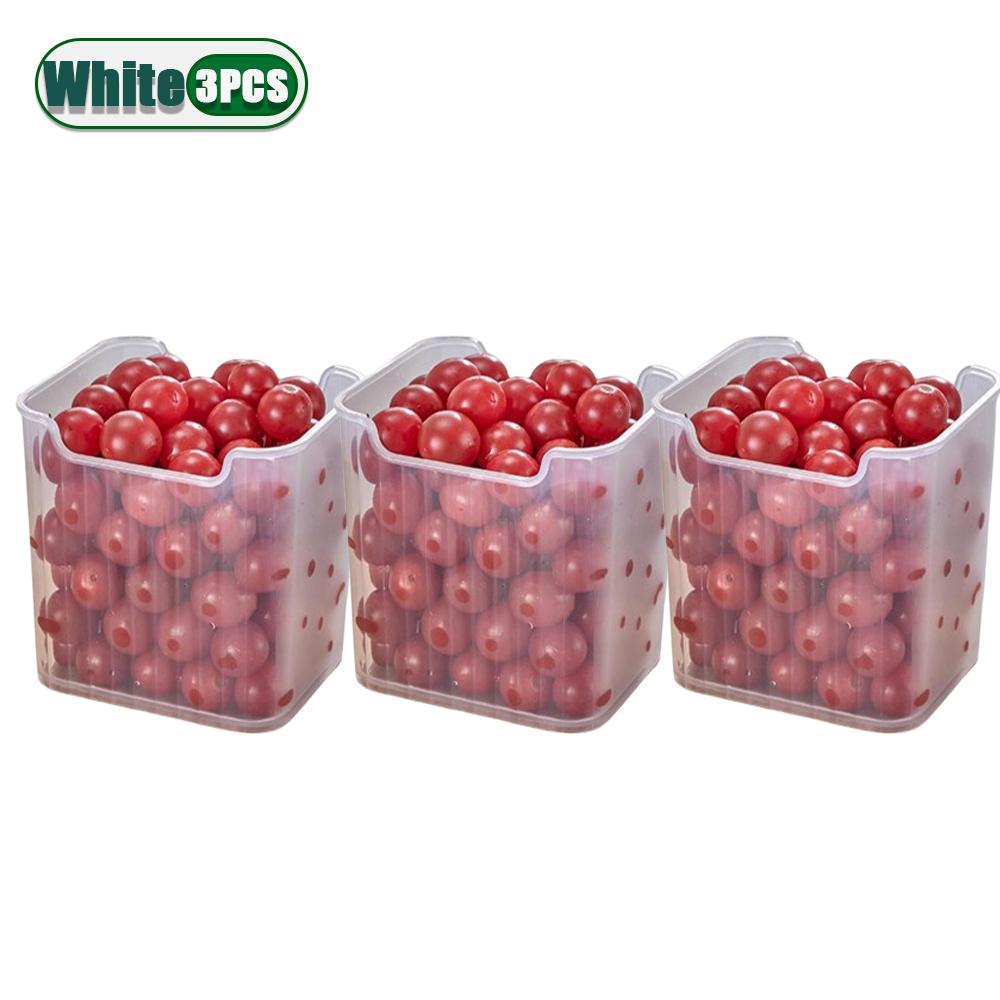 1-10PCS Refrigerator Side Door Organizer Transparent Storage Box for Bottles Condiments Snacks and Kitchen Tidying