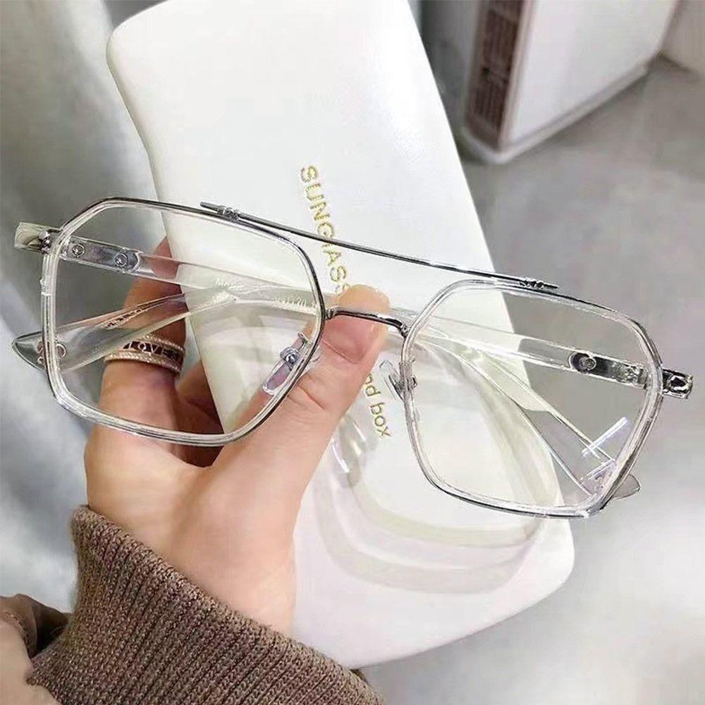 Portable Blue Ray Blocking Anti-Blue Light Glasses Ultralight Eye Protection Computer Goggles Metal Frame Eyewear Men Women