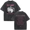 The Life of A Showgirl Album Merch Tshirts Fan Gifts Mens Women Clothing Vintage Washed Cotton Oversized Short Sleeve T Shirts
