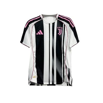 adidas X Juventus Samenwerking 25-26 Thuis Spelerseditie Comfortabel Nauwsluitend Kort Riemen Voetbalshirt Heren Tops Zwart Wit JJ4314