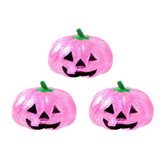 Relaxation Squeeze Ball 1/2/3Pcs Halloween Pumpkin Stress Relief Toy Creepy Head Glitter for Kids Adults Party Favors Fidget Toy