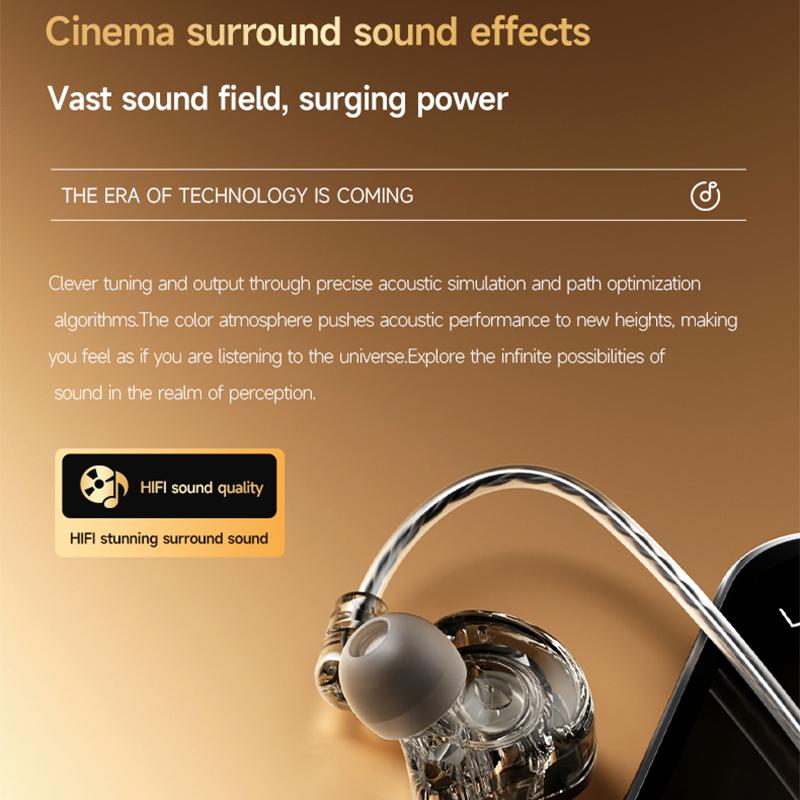 Digital Chip Wired Earphones 3.5mm AUX/Type C 9D HiFi Surround Heavy Bass In-Ear Headsets For Samsung Huawei Xiaomi OPPO iPad PC