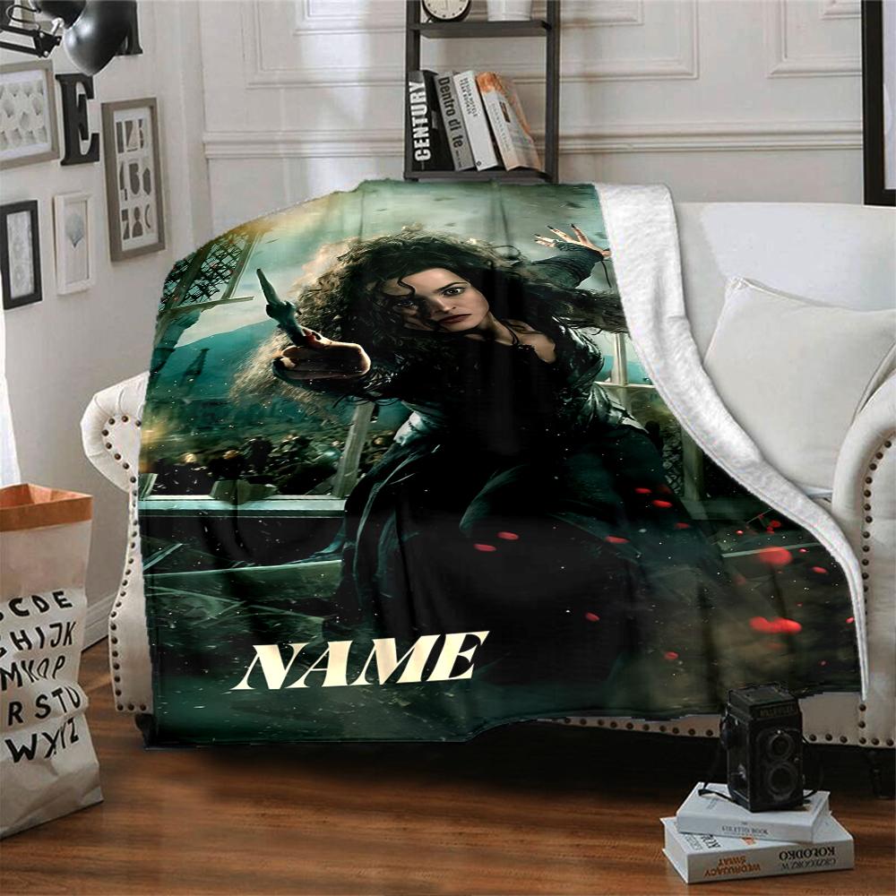 Custom Name "Dark Magic Unleashed" blanket for Couch & Bed, Plush Cozy Fuzzy Blanket Super Soft & Warm Blankets for Fall and Winter. 090888