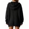 Women's Casual Hooded Cable Knit Cardigan with Pockets, Color Loose Fit