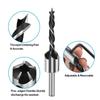 4pcs Carpentry Drill+1pc Wrech 3mm-6mm HSS Flute Countersink Drill Bits Set Chamfer Reamer for Woodworking Drill Bit Power Tools