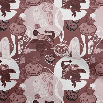 Tissu Coton Flex Marron Tissu Matériau Robe Halloween Tissu Imprimé Tissu Au Mètre 40 Pouces