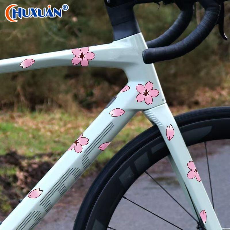 [Q]12/20/24 Pezzi Adesivi Fiore di Ciliegio, Adatti Per Coprire Graffi sulla Carrozzeria del Veicolo, Caschi per Biciclette e Motociclette, Decalcomanie