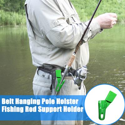 Slide-in Fishing Rod Waist Holder Portable Lightweight Heavy Duty Wading Waist