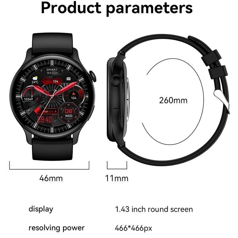 SACOSDING AMOLED Smart Watch Women Always On Display Clock Bluetooth Call Voice Control IP68 Waterproof Fitness Bracelet Smartwatch Women