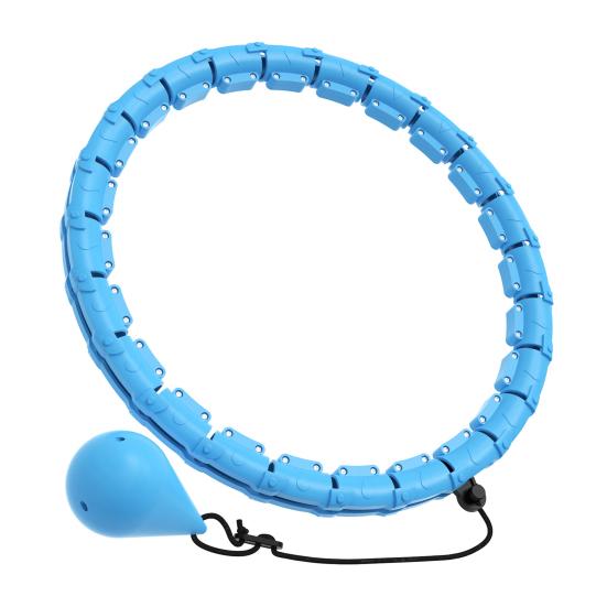 Zatížená fitness obruč s 24 odnímatelnými uzly Dospělí Hubnutí Spalování tuků Tónování pasu Fitness kruh Ženy Muži Posilování pasu Cvičební kruh