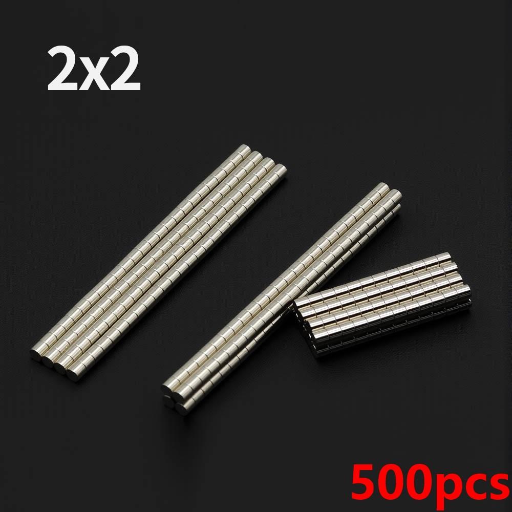 2X2MM Très Puissant N35 Aimants Permanents NdFeB Aimant Néodyme Rond Puissant Aimants de Réfrigérateur