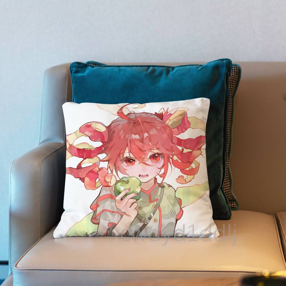 Anime K-Kasane Teto Pillow Case Cover Square Sofa With For Pattern Comfortable Cushion suitable Of Room