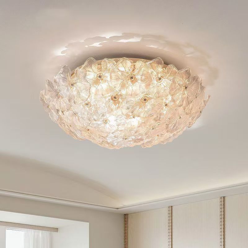 Lampa do hlavní ložnice Plnospektrální Sklo lotosový list Designový styl Internetově proslulé Restaurace Stropní světlo