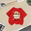 Children's Casual Short-sleeved T-shirt, Summer Boys' And Girls' Cute Capri Blouse