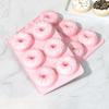 2PCS Silicone 6-Cavity Doughnut Mold Heat Resistant Bread Mold Fluted Tube Cake Pan  Chocolate