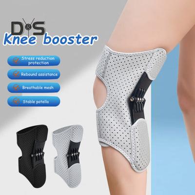 Knee Assistive Device Knee Protection Booster Brace Breathable Joint Support Spring Stabilizer Sports Knee Pads for Running Hiking
