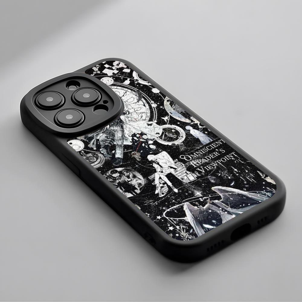 

Чехол для телефона Orv Korean comics design для iPhone 16 15 14 13 12 11 Plus Pro Max, высококачественный роскошный силиконовый чехол из натуральной кожи ягненка, черный iPhone 12 Pro