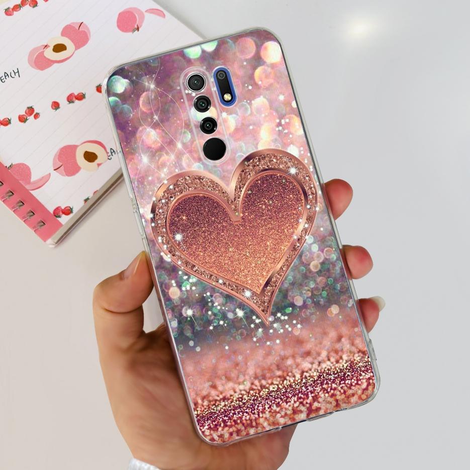 For Xiaomi Redmi 9 Case Stylish Painted Fundas 6.53'' Soft Silicone Phone Case For Xiaomi Redmi 9 Prime Redmi9 Back Cover Bumper