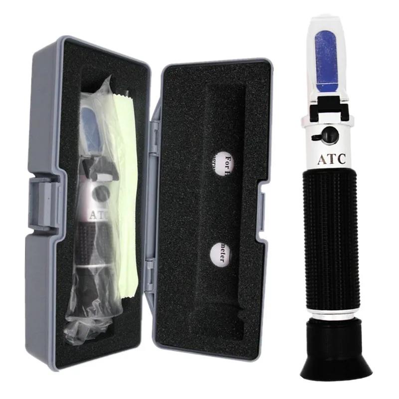 2 In 1 0-32%Brix & 0-28% Salinity Refractometer w/ATC 2 Scale Measure Sodium Chloride In Food Salt Fruits